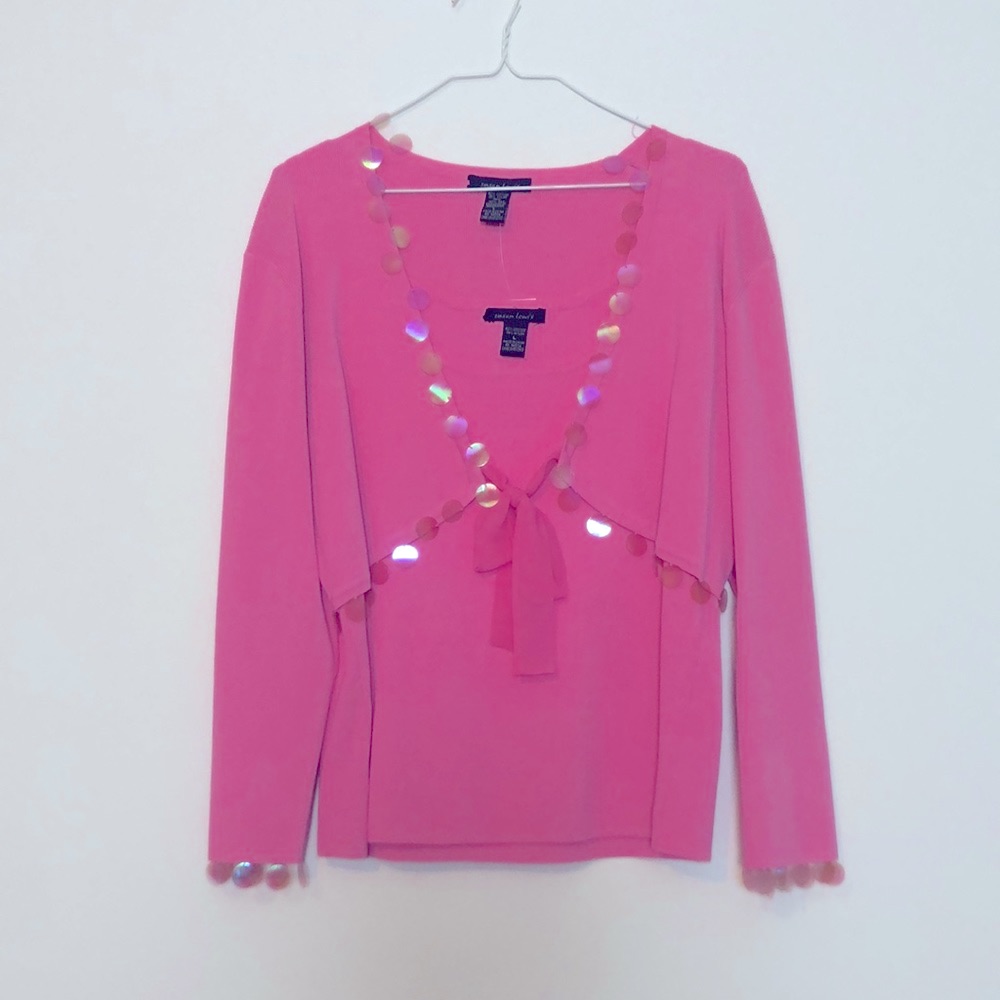 Susan Lewis Two Piece Pink Blouse Set